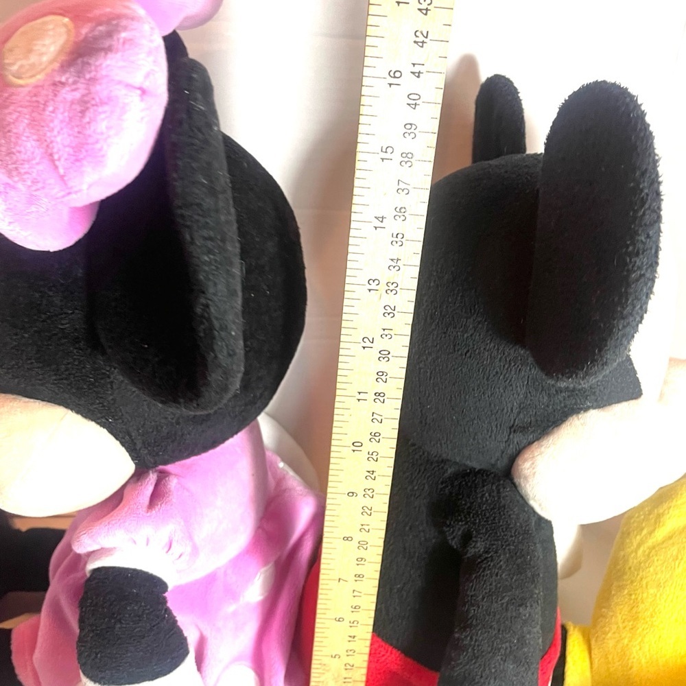 Disney Plush Pair Classic Duo Minnie and Mickey Mouse - Picture 9 of 13